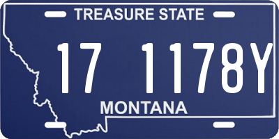 MT license plate 171178Y