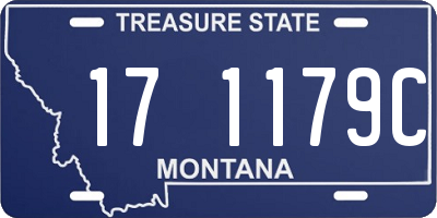 MT license plate 171179C