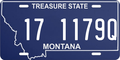 MT license plate 171179Q