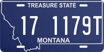MT license plate 171179T