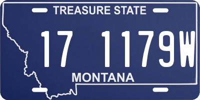 MT license plate 171179W