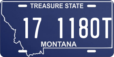 MT license plate 171180T