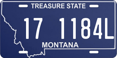 MT license plate 171184L
