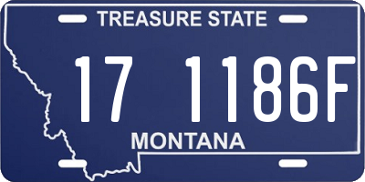 MT license plate 171186F