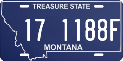 MT license plate 171188F