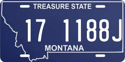 MT license plate 171188J