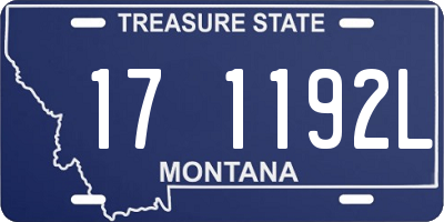 MT license plate 171192L