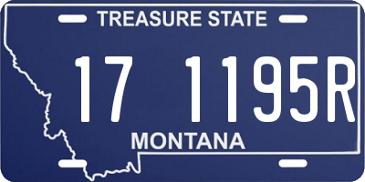 MT license plate 171195R