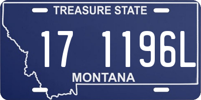 MT license plate 171196L