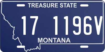 MT license plate 171196V