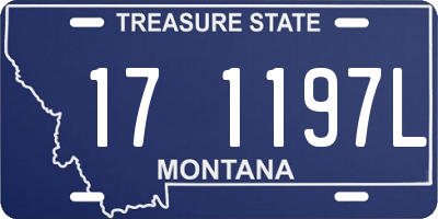 MT license plate 171197L