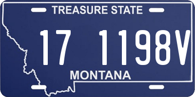 MT license plate 171198V