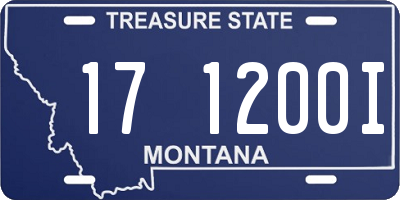 MT license plate 171200I