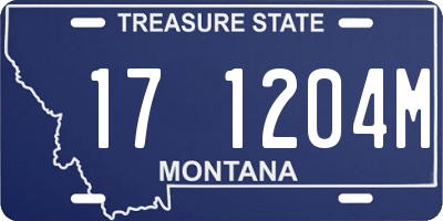 MT license plate 171204M