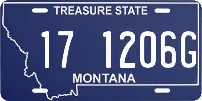 MT license plate 171206G