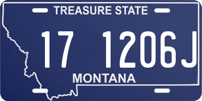 MT license plate 171206J