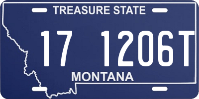 MT license plate 171206T