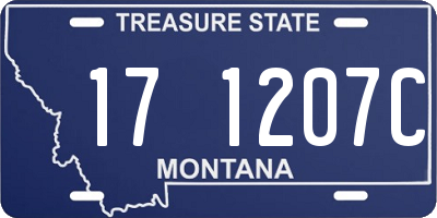 MT license plate 171207C
