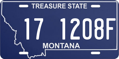MT license plate 171208F