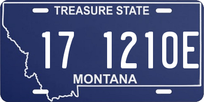 MT license plate 171210E