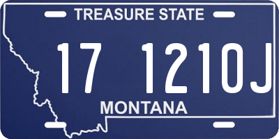 MT license plate 171210J