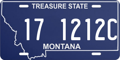 MT license plate 171212C