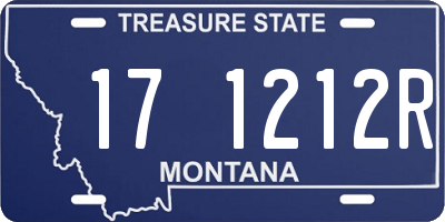 MT license plate 171212R