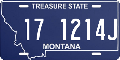 MT license plate 171214J