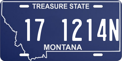 MT license plate 171214N