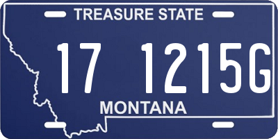 MT license plate 171215G