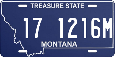 MT license plate 171216M