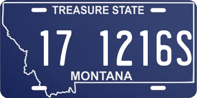 MT license plate 171216S