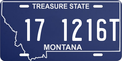 MT license plate 171216T