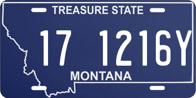 MT license plate 171216Y