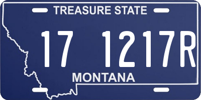 MT license plate 171217R