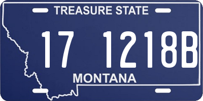 MT license plate 171218B