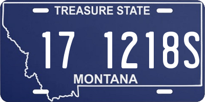 MT license plate 171218S