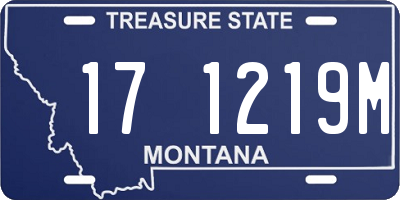 MT license plate 171219M