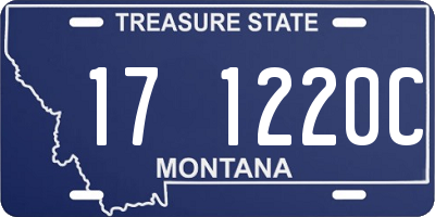 MT license plate 171220C