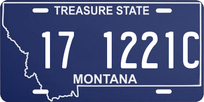 MT license plate 171221C