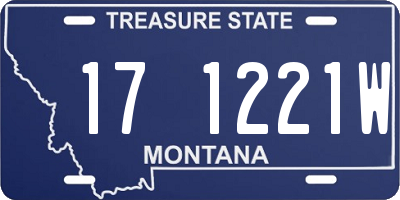 MT license plate 171221W