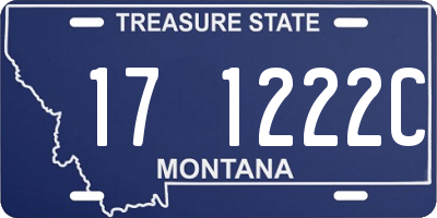 MT license plate 171222C