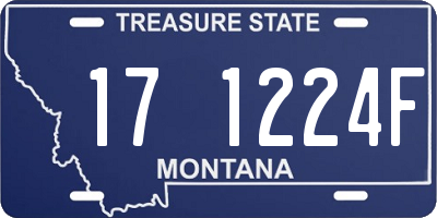 MT license plate 171224F