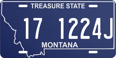 MT license plate 171224J
