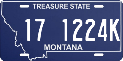 MT license plate 171224K