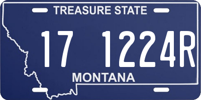 MT license plate 171224R