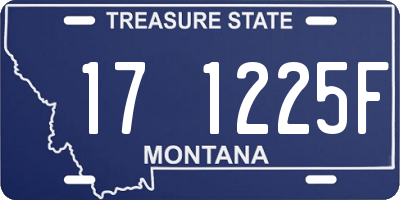 MT license plate 171225F
