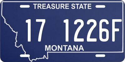 MT license plate 171226F