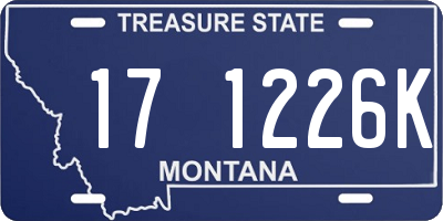 MT license plate 171226K