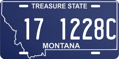 MT license plate 171228C